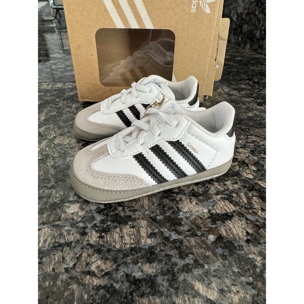 Adidas Originals Samba OG Crib (Core Black/Cloud White/Gum) Size 4K